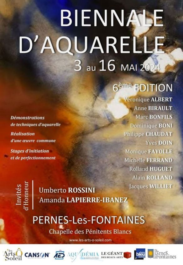 Biennale aquarelle Pernes mai 2024